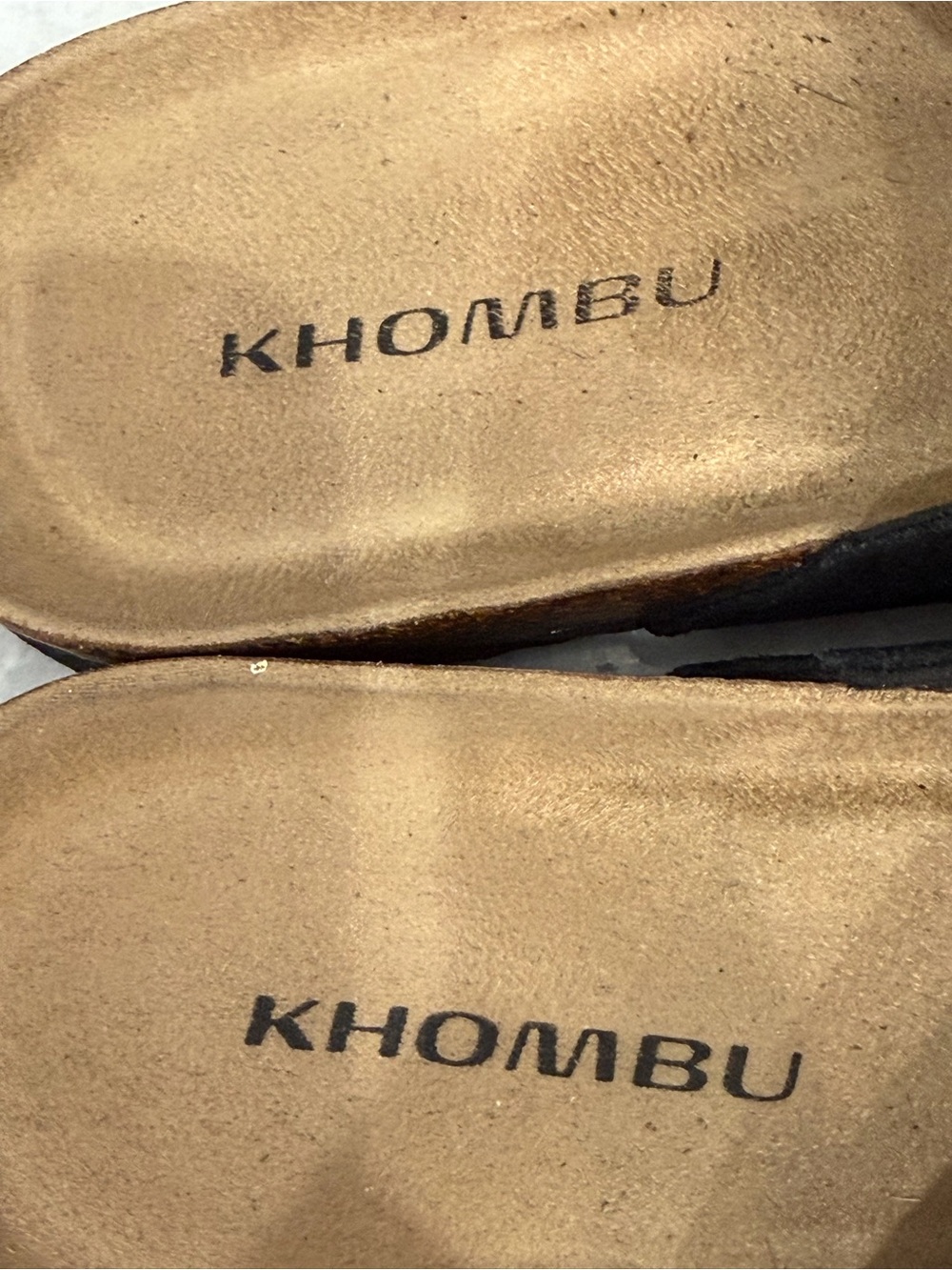 KHOMBU Women’s Black Suede Double Buckle Slide Sandals Size 7 - Picture 6 of 9